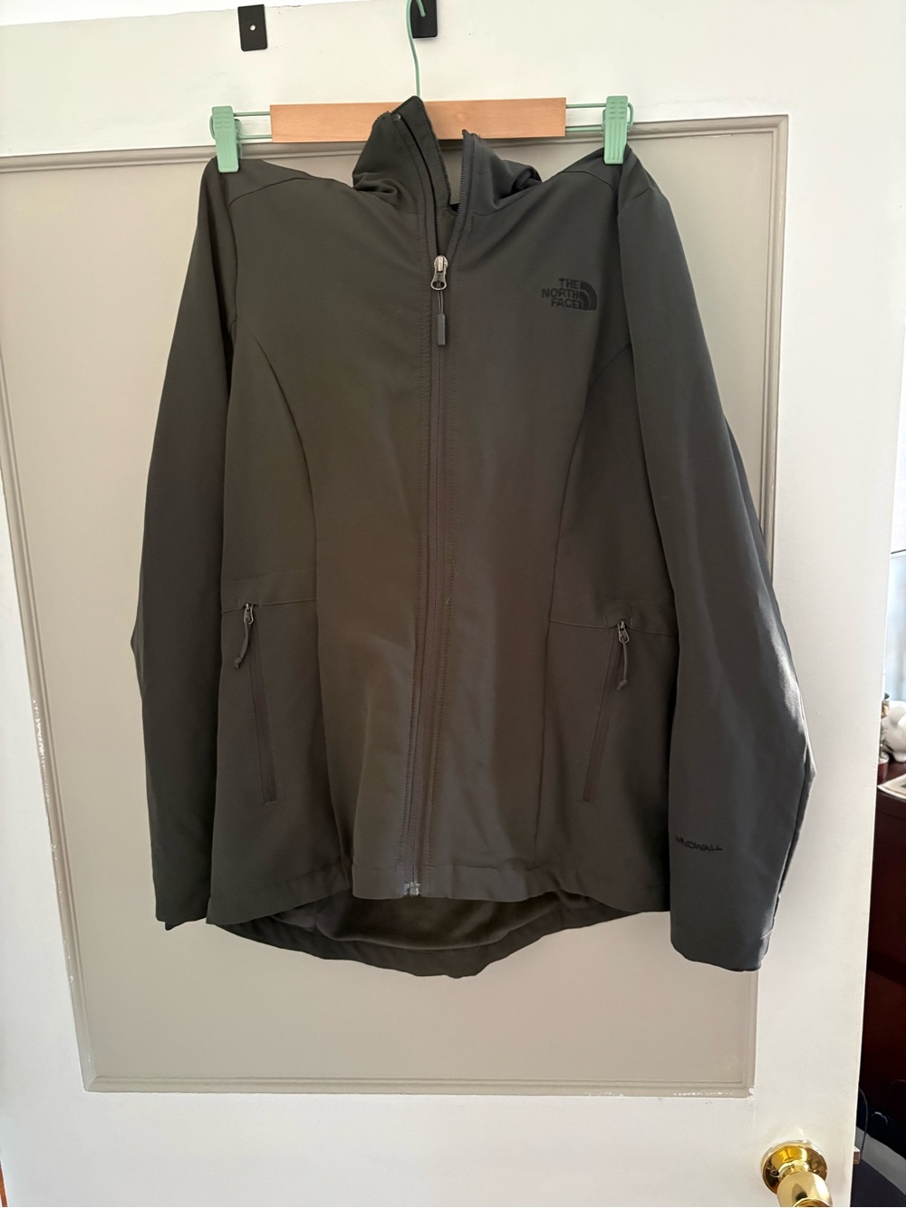 The North Face Hooded Soft-Shell Gray Jacket